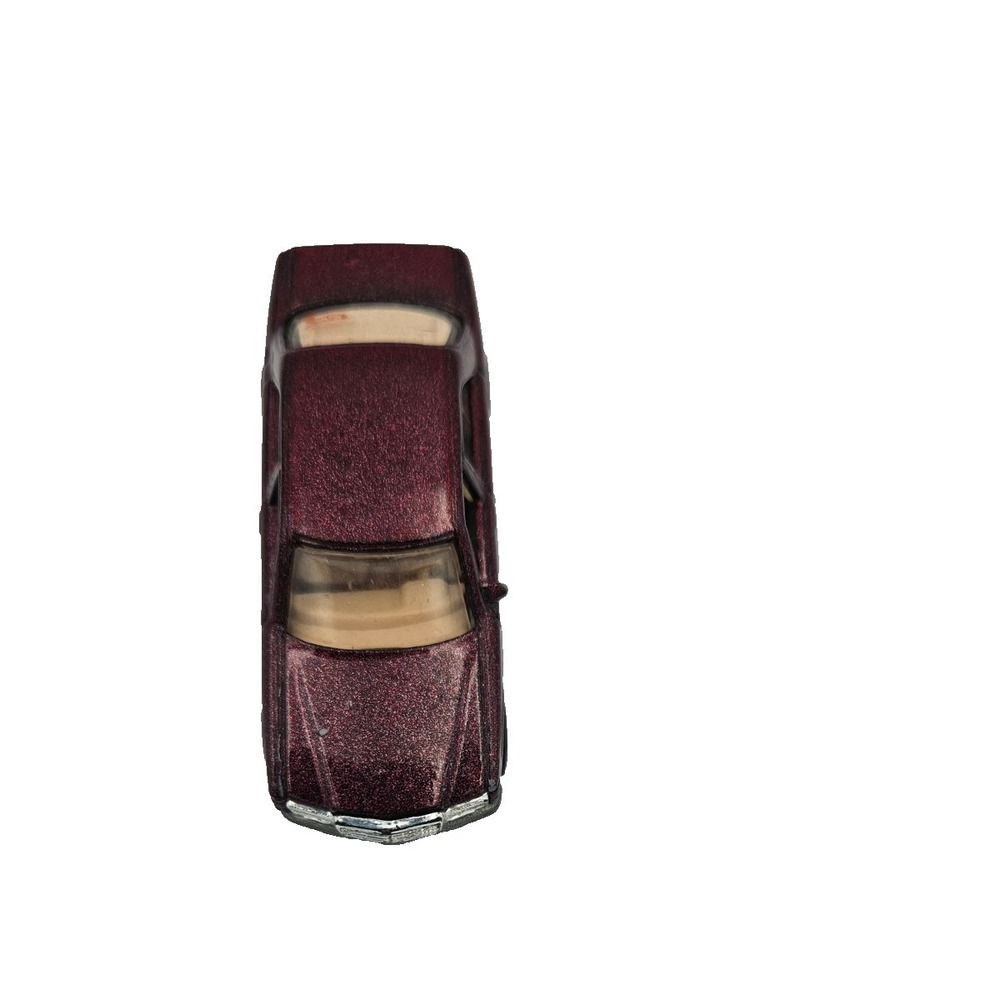 Hot Wheels Mercedes 380SEL Burgundy Metallic Vintage Diecast Sedan 1991
